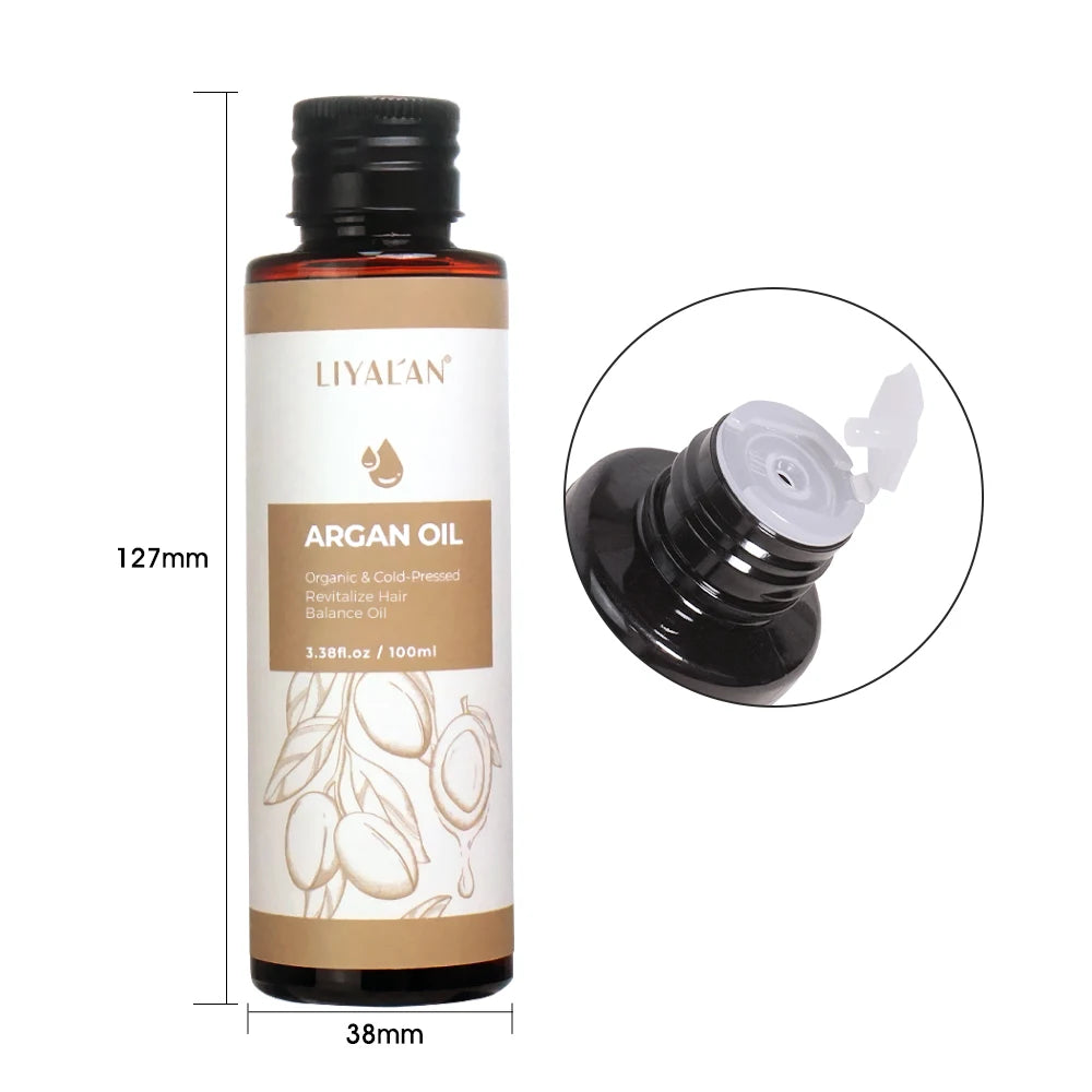 Argan Oil Hair Treatment Nourish Repair Damaged Hair — Amber | KIMLUD