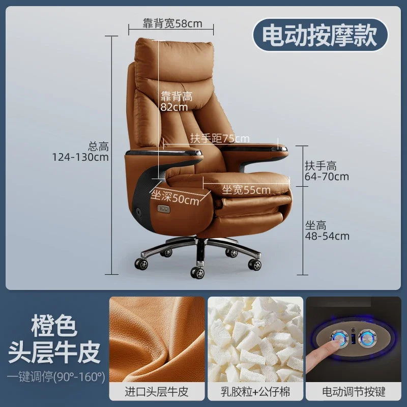 Zero Gravity Executive Chair Ergonomic Rolling — Taupe | KIMLUD