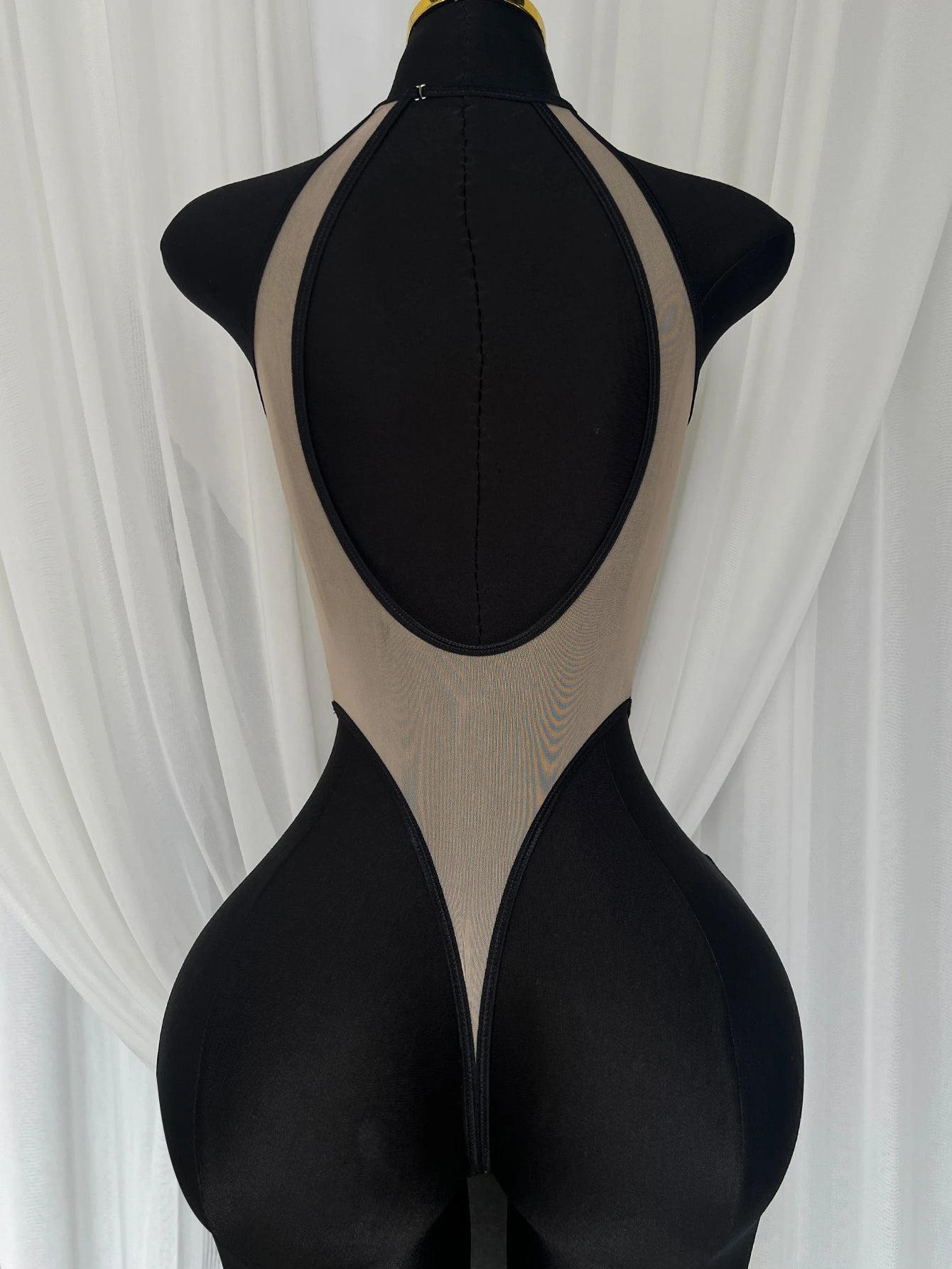 Ellolace Elegant Sexy Lingerie Fascinating Rose Sheer Backless Bodysuit Tempted Honey Body Erotic Allure Dildo Women's Clubwear