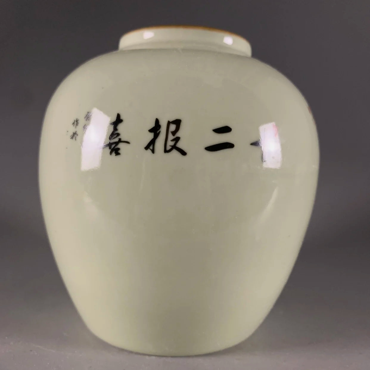 Vase ceramic underglaze pastel twelve magpie picture large capacity new  retro antique porcelain study tabletop ornament artwork