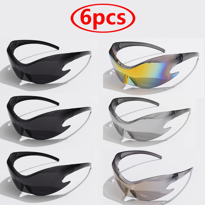 Punk Style Sunglasses UV400 Shield — Black | KIMLUD