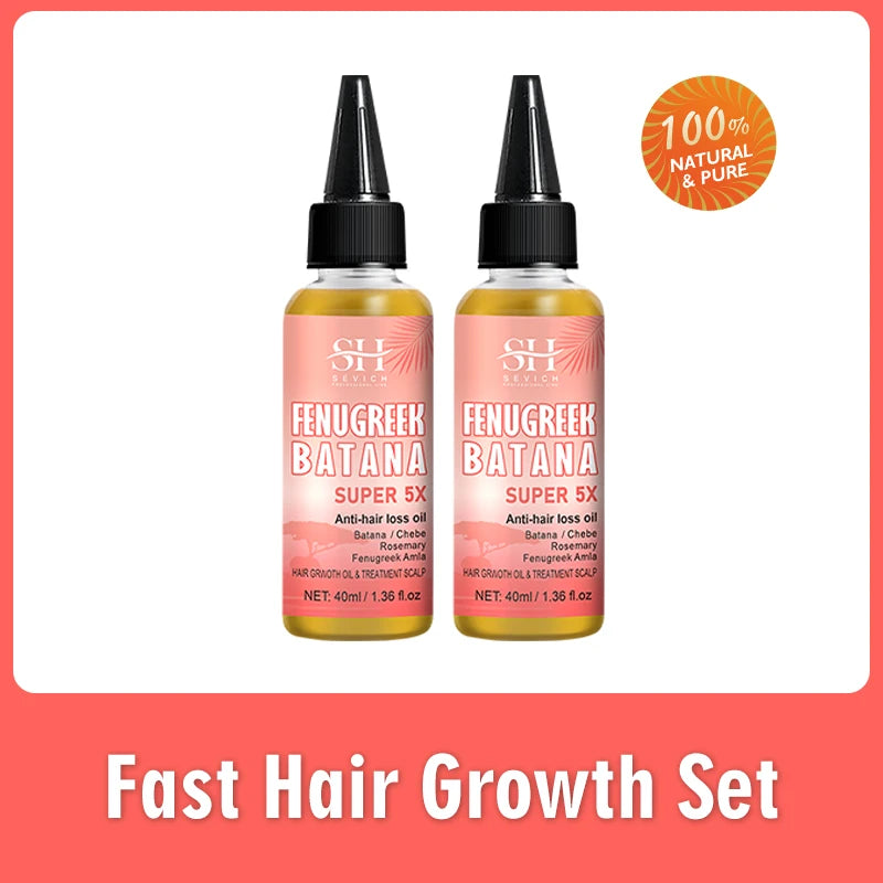 Batana Chebe Oil Set Hair Growth 5x — Blush | KIMLUD