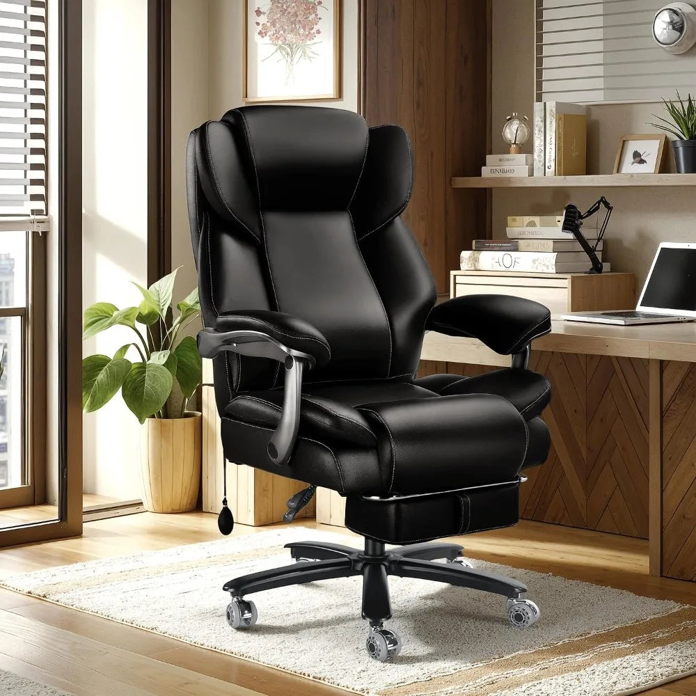 KIMLUD, 600lbs Big and Tall Office Chair for Heavy People,Heavy Duty Comfy Executive Office Desk Chair with Adjustable Lumbar Support, KIMLUD Womens Clothes