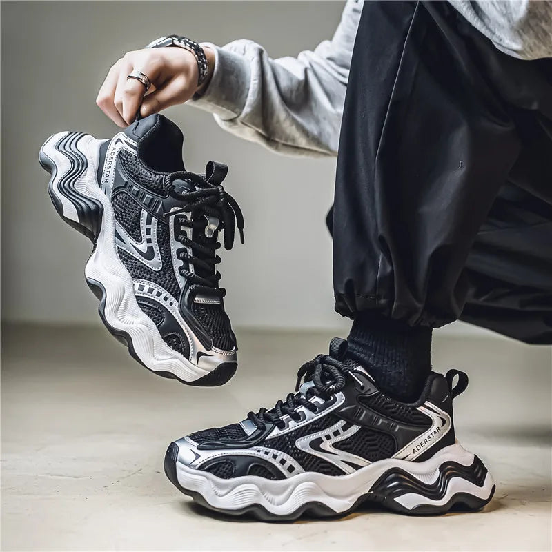 Chunky Sneakers – Breathable Lightweight – PVC Outsole – Men | KIMLUD