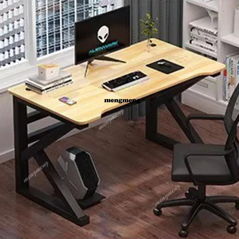 Wooden L-Shape Computer Desk With Study Space — Black | KIMLUD