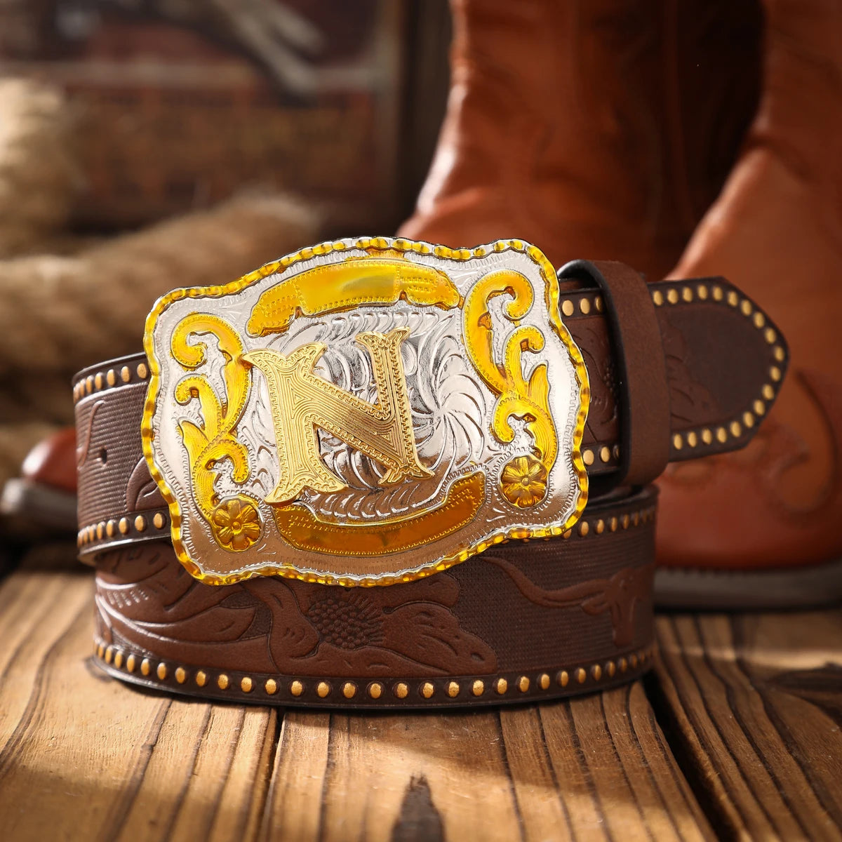 Vintage PU Leather Western Solid Belt — Black | KIMLUD