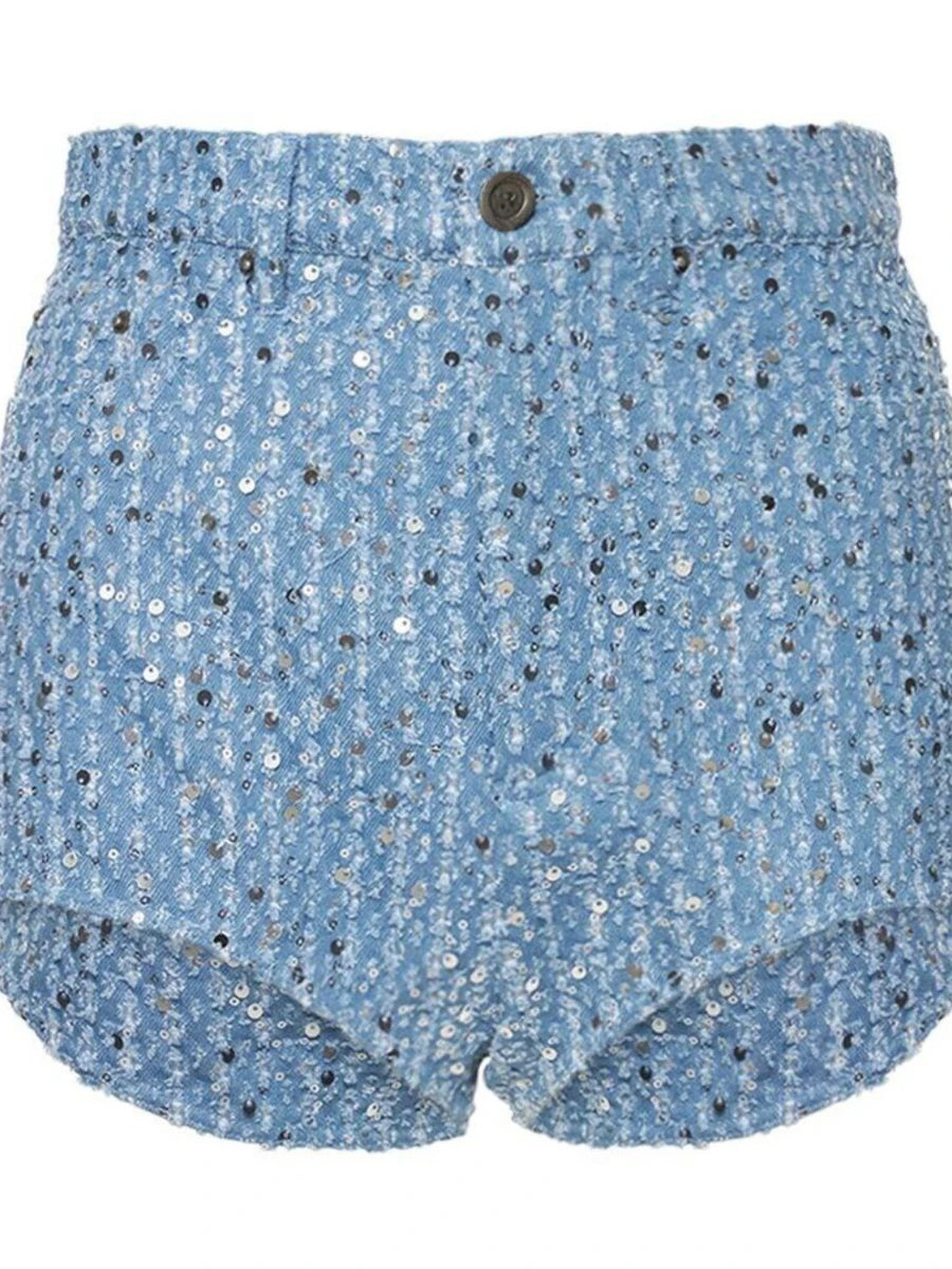 KIMLUD, TWOTWINSTYLE Slimming Two Piece Set for Women Lapel Long Sleeve Spliced Sequins Jackets High Waist Patchwork Pockets Pant Female, KIMLUD Womens Clothes