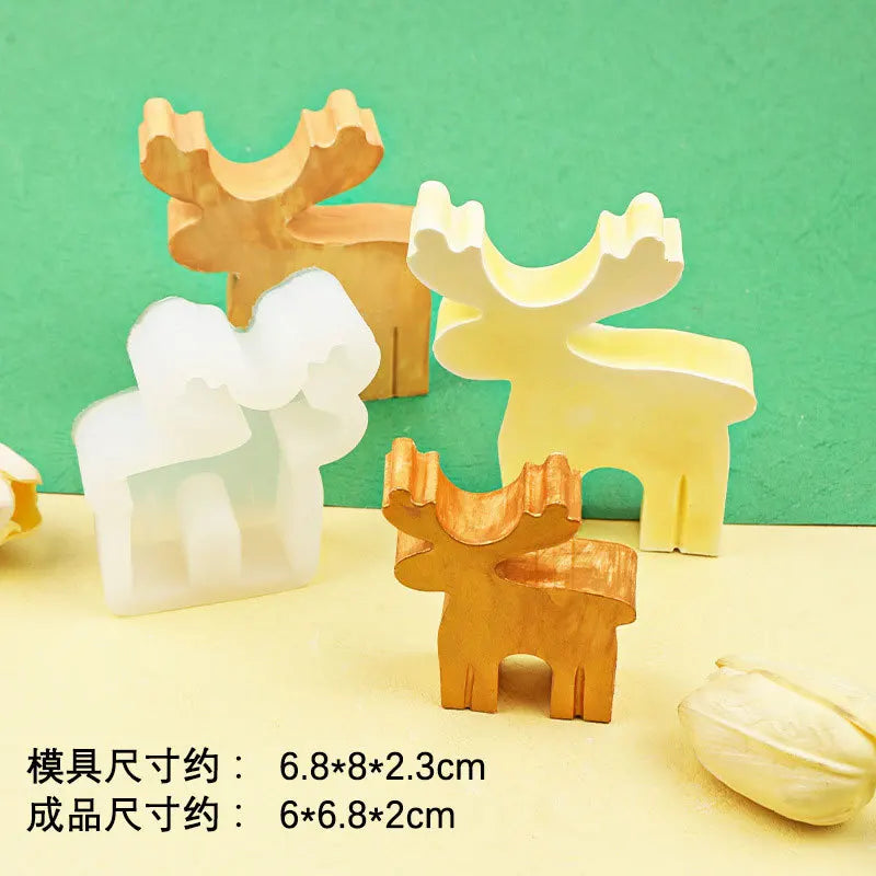 KIMLUD, Christmas Series Silicone Candle Mold DIY Kit for Handmade Candles, Soap, Plaster, Resin, and Baking; Ideal Holiday Gifts, KIMLUD Womens Clothes