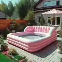 Commercial Customized Inflatable Sofa Pools Swimming With Portable Lounge for Party