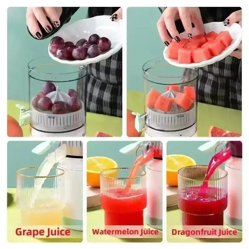 Fully Automatic Portable Juice Machine with Residue Separation Bidirectional Spiral for Home Use Fast Easy Cleaning