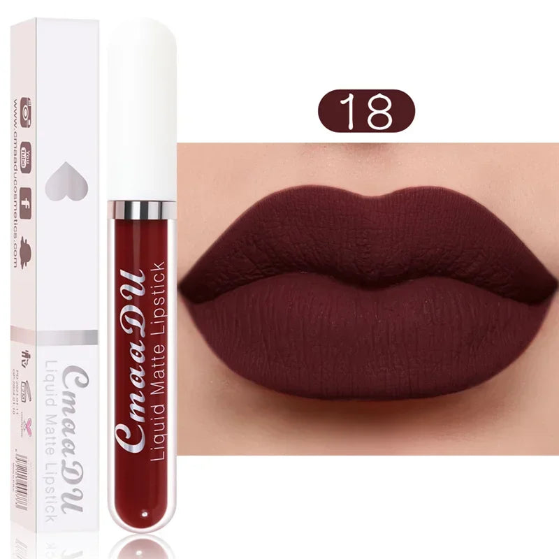 Velvet Liquid Lipstick - Waterproof Matte - Liquid Lipstick - Brown Nude | KIMLUD