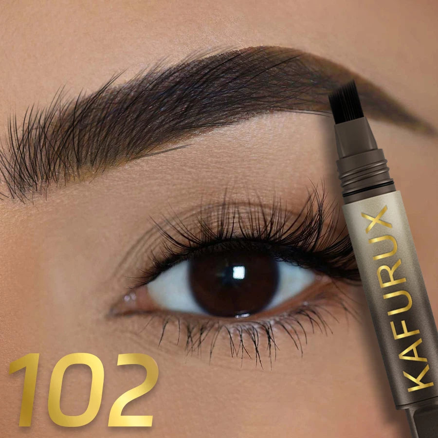 3D Dye Eyebrow Pencil Long-Lasting Waterproof — Black Brown | KIMLUD