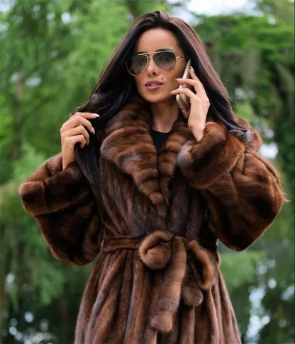 Mink Fur Coat – Full Pelt – Long Coat | KIMLUD