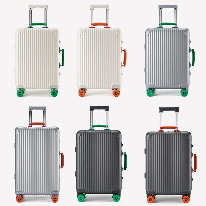 20 - inch Wide - handle Simple Student Luggage, 24 - inch Large - capacity Men's Travel Suitcase, 26 - inch Aluminum - frame Rol