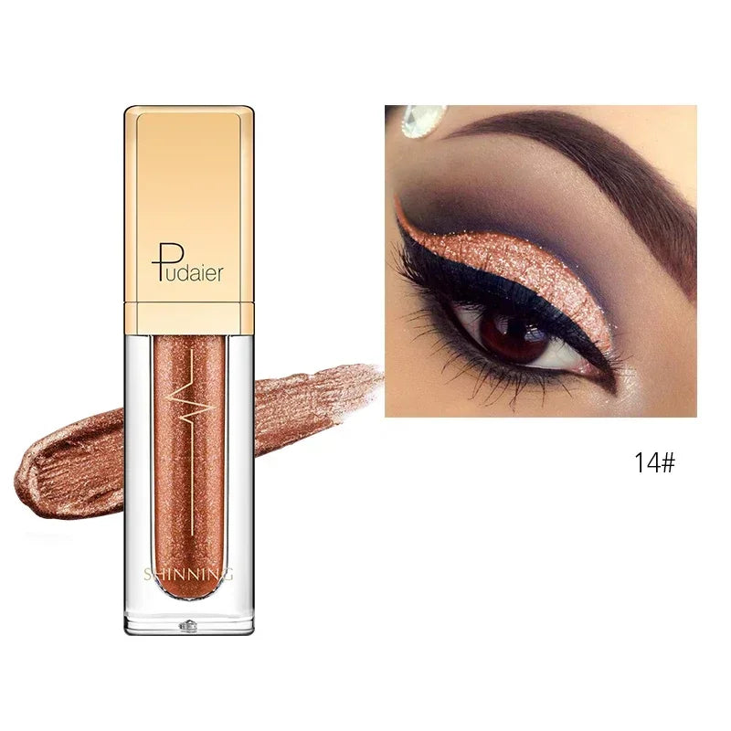 Liquid Eyeshadow – Waterproof – Gel – Purple Gold Metallic | KIMLUD