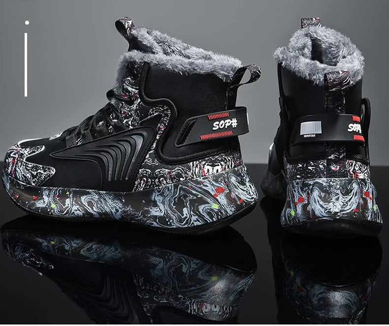 men boots 2025 New Winter Slippers Warm Men Shoes Waterproof Non-Slip Plush Sneakers Male tenis shoes Boots Men Sneakers Winter