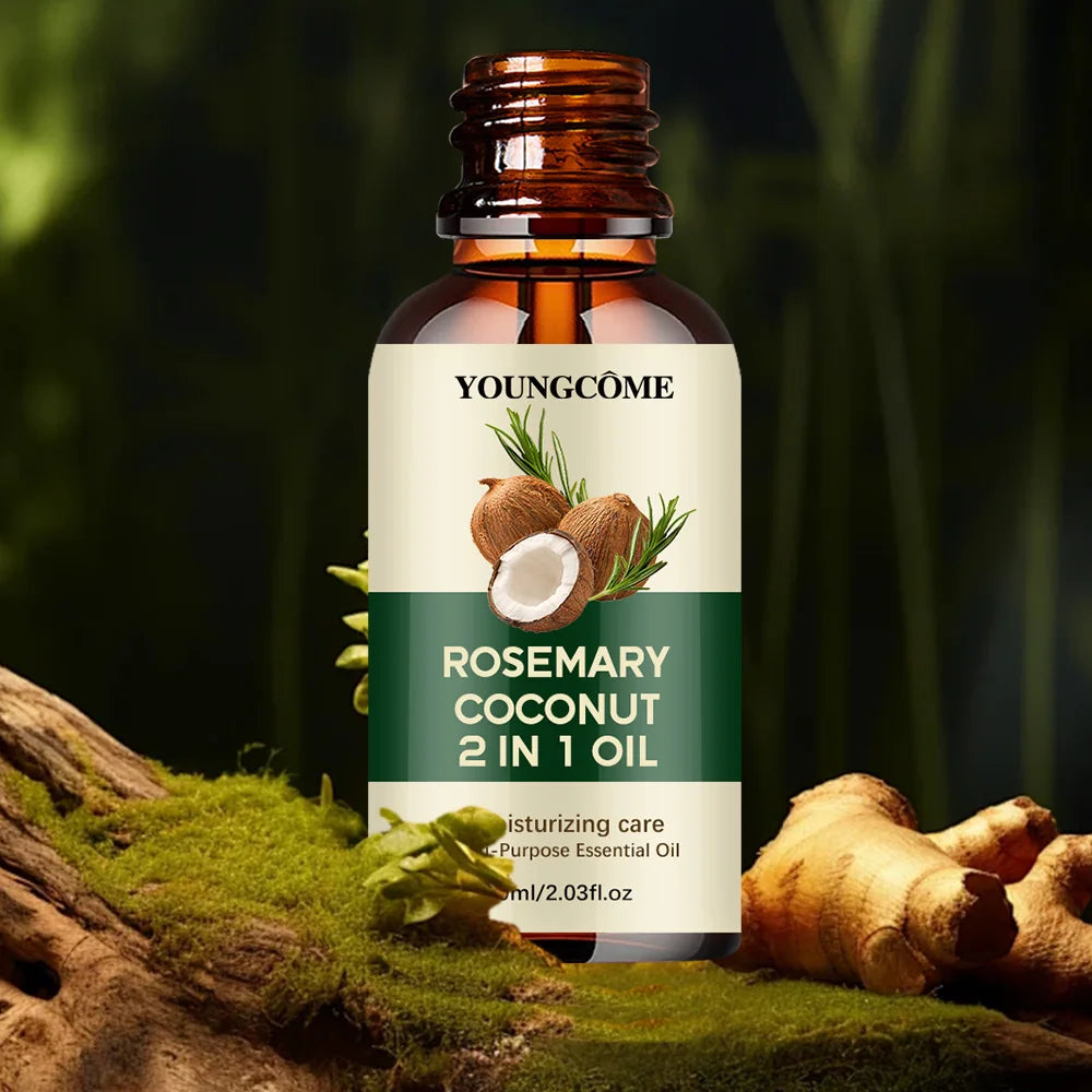 Coconut Oil Hair Treatment With Rosemary — Amber | KIMLUD