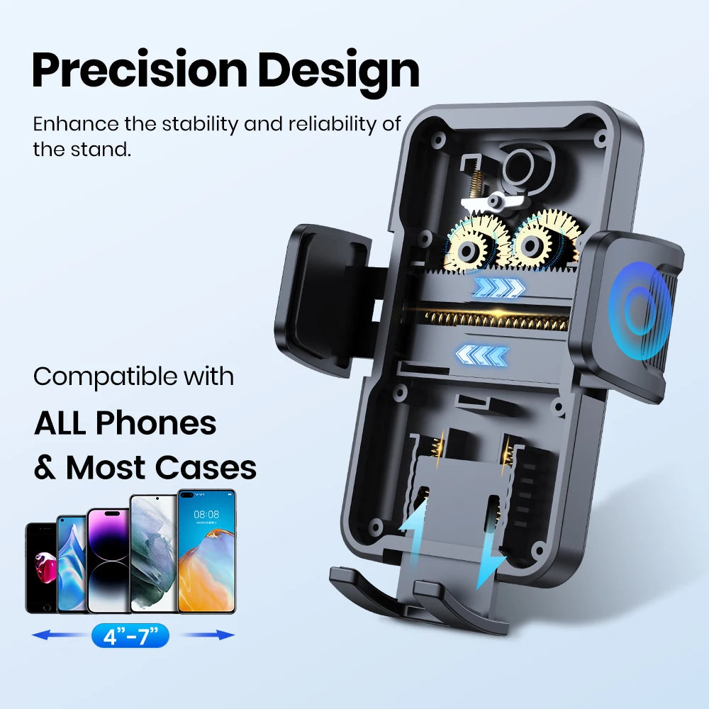 Car Phone Holder – 360° Rotatable – Carbon Fiber – Black | KIMLUD