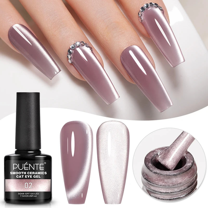 Reflective Glitter Gel Nail Polish Multidimensional Holographic Sparkle, UV-Curable Finish — Pink Lilac | KIMLUD