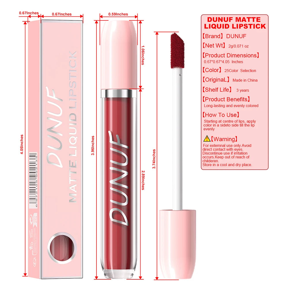 Liquid Lipstick – Long-Lasting – Matte – Sexy Red | KIMLUD