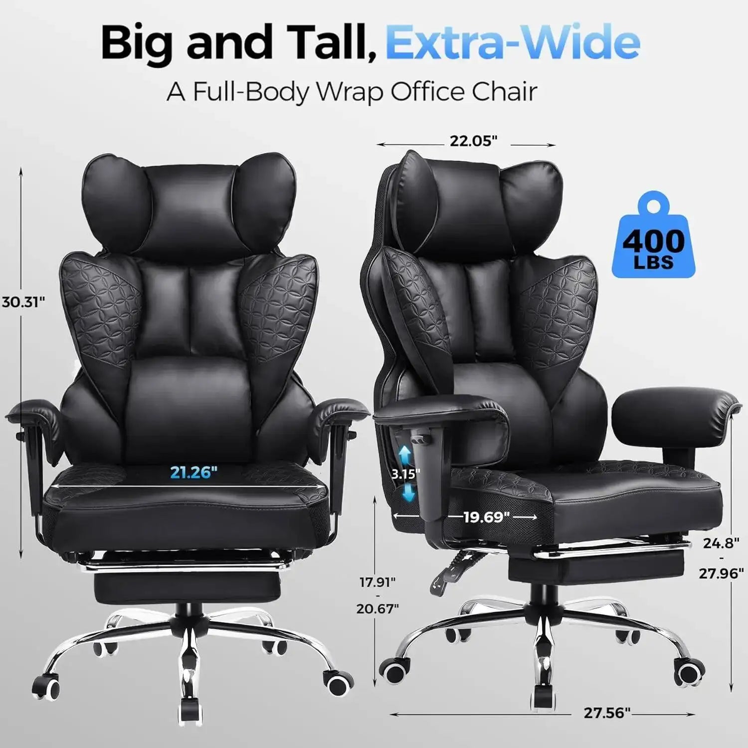 Gaming Chairs – Heavy-Duty Tall – Composites | KIMLUD