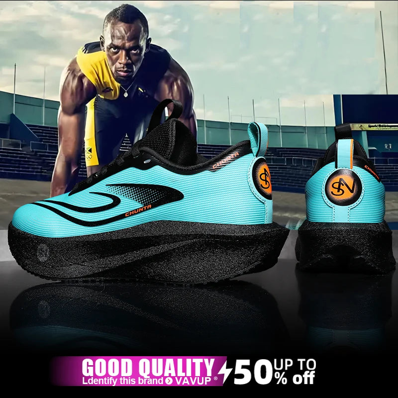 Men Sports Running Shoes Carbon Plate Marathon Breathable Lightweight Women's Comfortable Athletic Nonskid Walking Sneaker