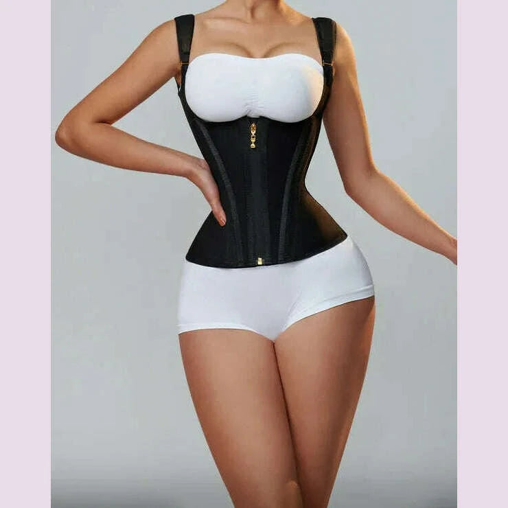 women-double-compression-waist-trainer-vest-corset-bone-adjustable-zipper-hook-eyes-flat-belly-body-shaper-fajas-modeling-beltkimlud-womens-fashion-34621097