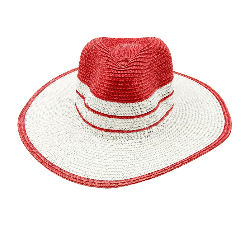KIMLUD, Rainbow Hat Women's Colorful Big Eave Straw Hat Summer Sunscreen Sunshade Hat Tourism Sun Hat Beach Hat Wholesale, 8 / 56-58cm / CHINA, KIMLUD Womens Clothes