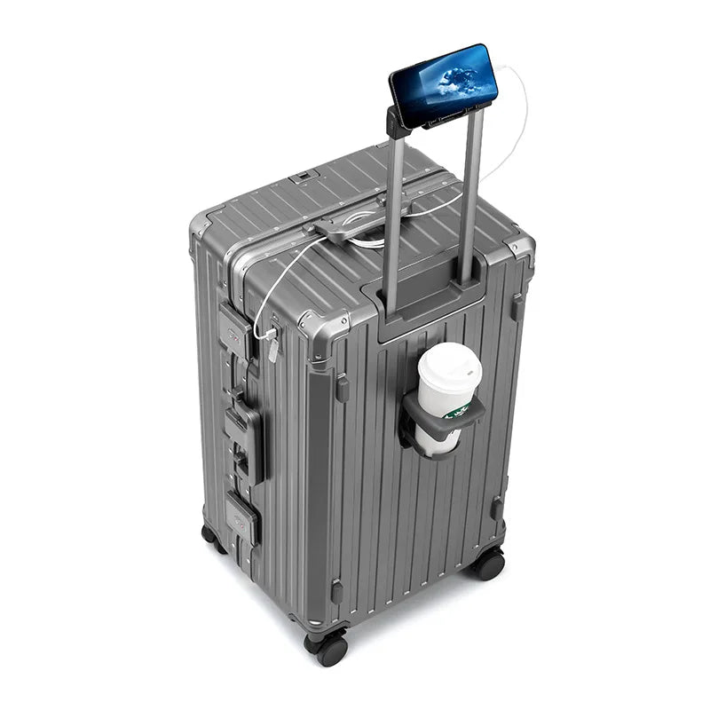 Plastic Luggage Set Large Capacity Spinner Case — 20Inches | KIMLUD