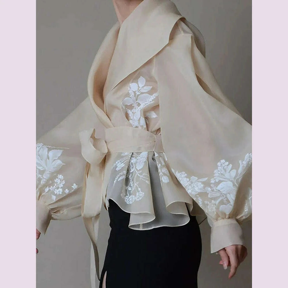 twotwinstyle-colorblock-patchwork-lace-up-shirts-for-women-v-neck-lantern-long-sleeve-temperament-blouses-female-fashion-stylekimlud-womens-fashion-34602340