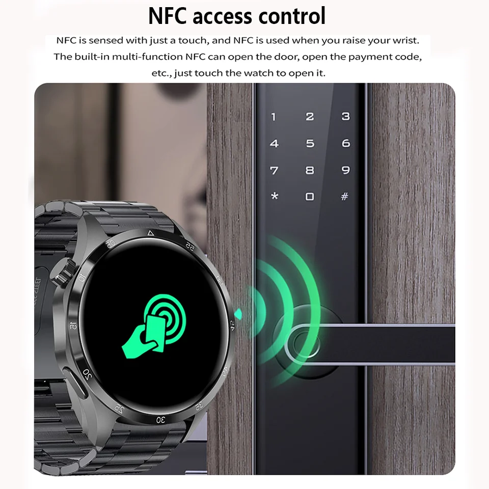 Low Price Watch 4 Pro+ Smart Watch Men AMOLED Screen Compass GPS Motion trajectory NFC Heart Rate BT Calls Smartwatch Waterproof