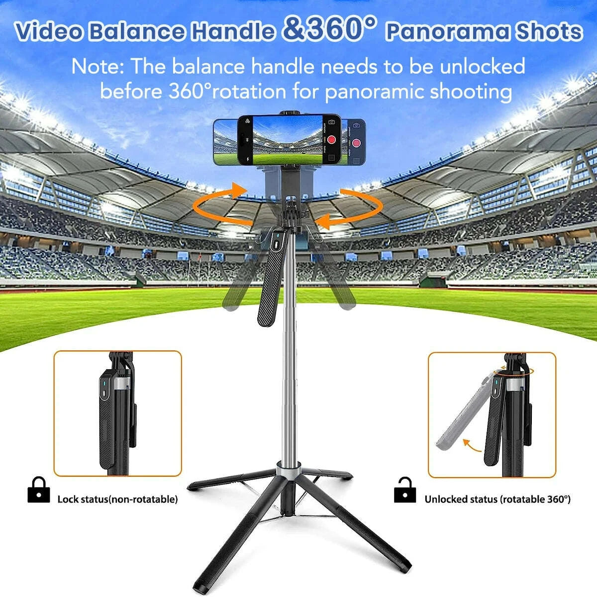 liscn-180cm-selfie-stick-tripod-360-rotation-portable-foldable-cell-phone-tripod-stand-stabilizer-for-travel-video-photographkimludkimlud-35561614
