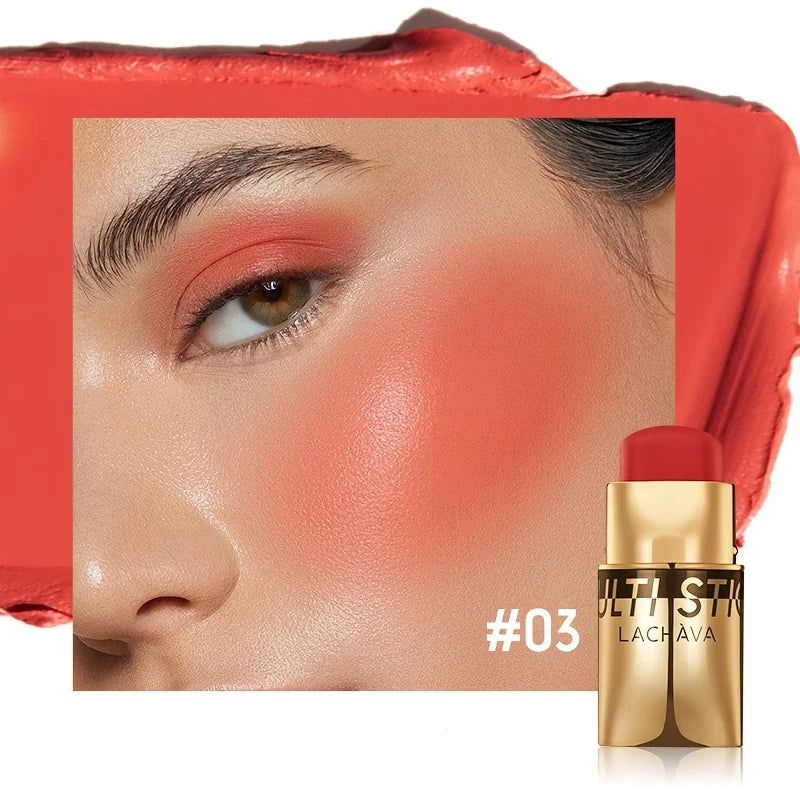 Blush Stick, Natural Nude Makeup Brightening And Embellishing Three-Dimensional Makeup, Facial Multi-Functional, Lips, Blush