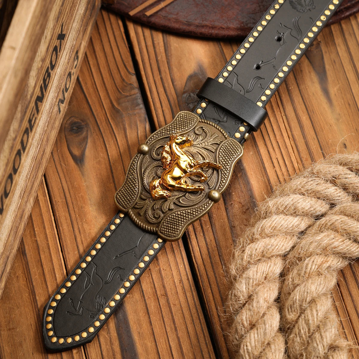 Belts – Casual Retro Belt – PU – Brown | KIMLUD