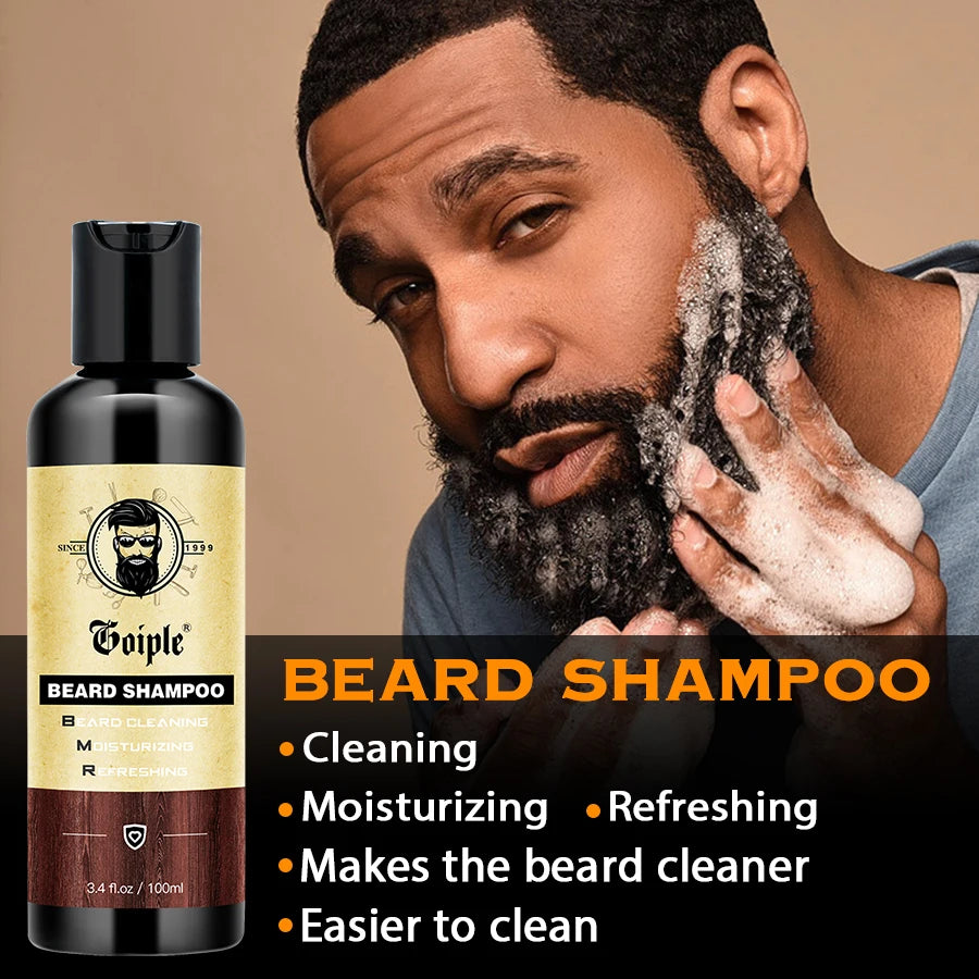 Macadamia Oil Beard Care Kit — Moustache Shampoo Oil | KIMLUD