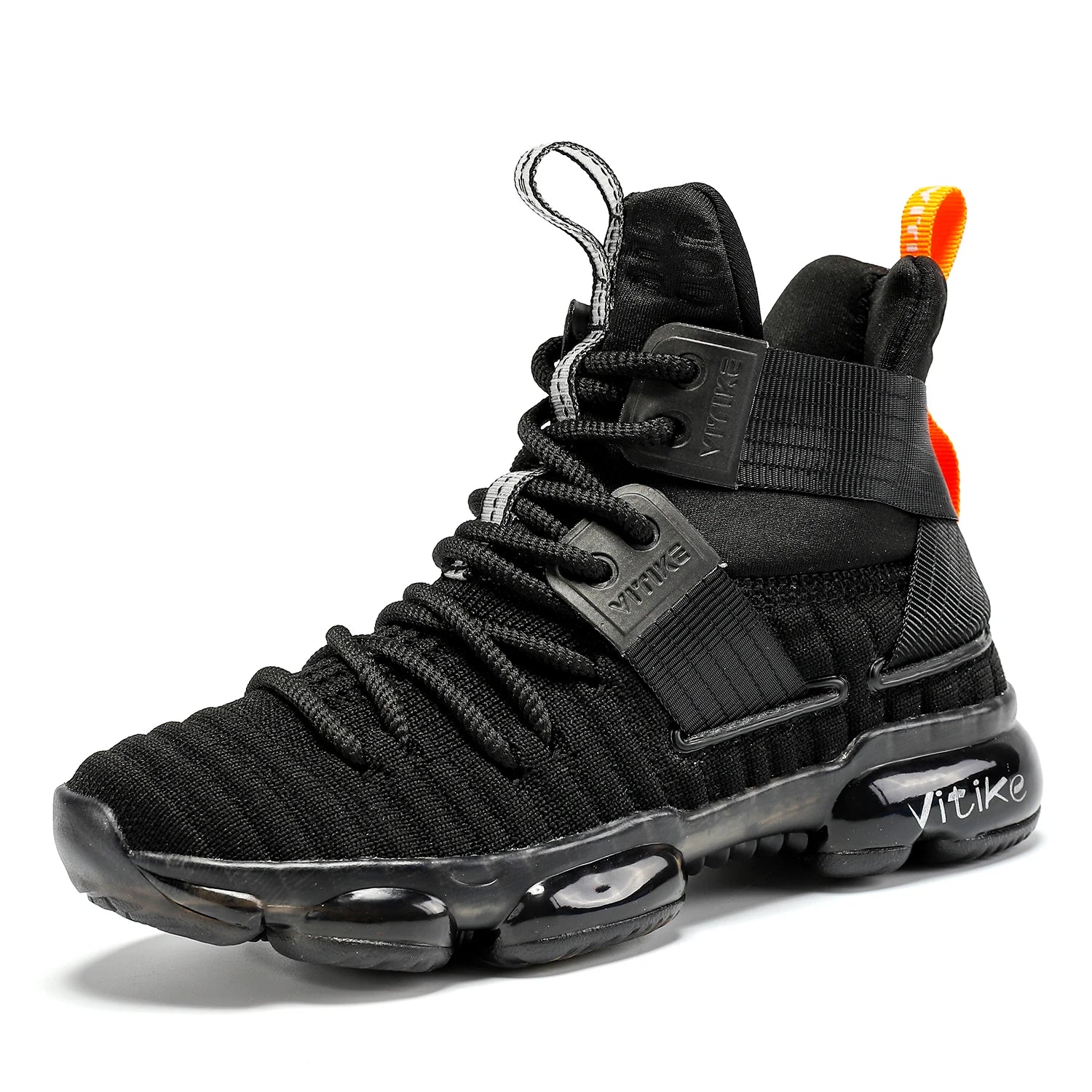Kids Basketball Shoes High-top Sports Shoes Sneakers Durable Lace-up Non-Slip Running Shoes Secure for Little Kids Big Kids and