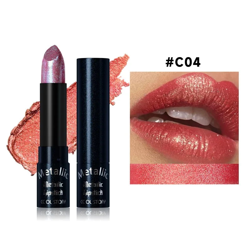 Lipstick – Waterproof Long Lasting – Metallic Purple | KIMLUD