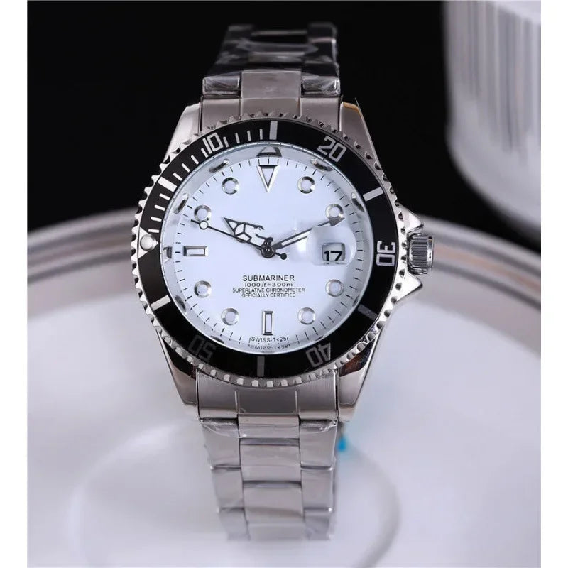 2025 Men Automatic Watch Business Waterproof Mechanical Watches Luxury Stainless Steel Day Date Mens Watch Man Gift AAA+