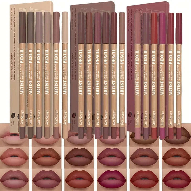 6pcs-velvet-matte-lip-liner-pencils-set-long-lasting-non-drying-perfect-for-lining-filling-lips-versatile-for-all-skin-typ-kimlud-kimlud-33918488