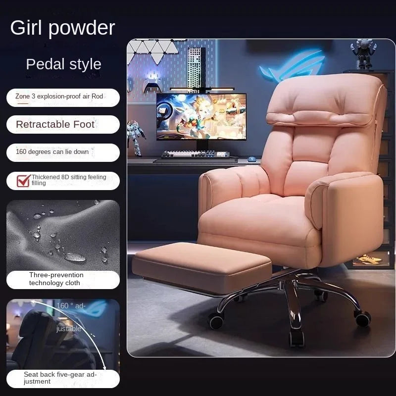 Office Chair – Ergonomic Big and Tall – Adjustable Footrest | KIMLUD