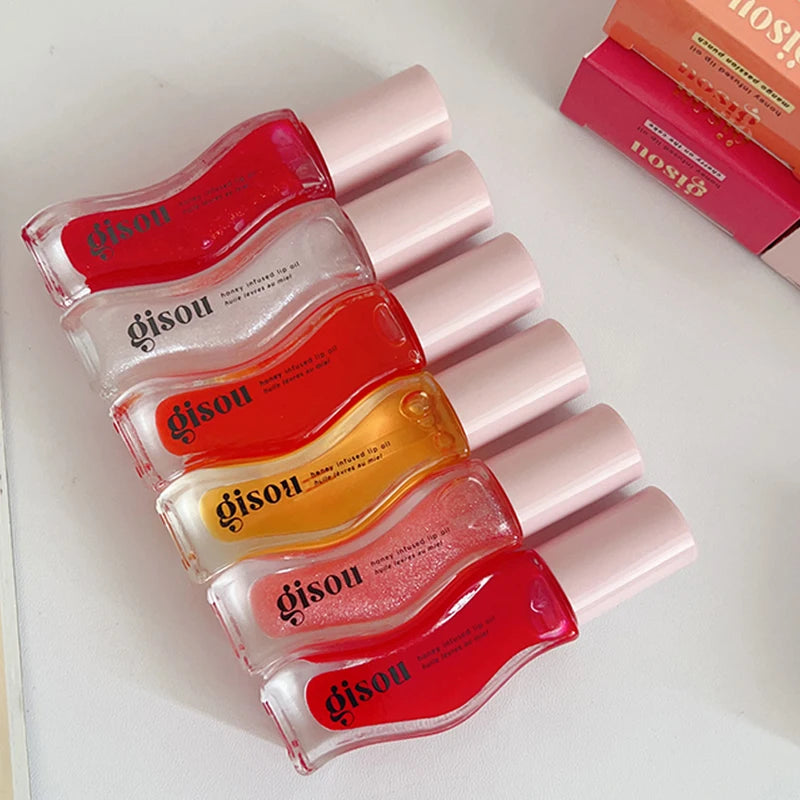 Translucent Lip Oil Gloss Hydrating Plumping Serum For Glassy Shine And Nourishing Moisture — Transparent | KIMLUD