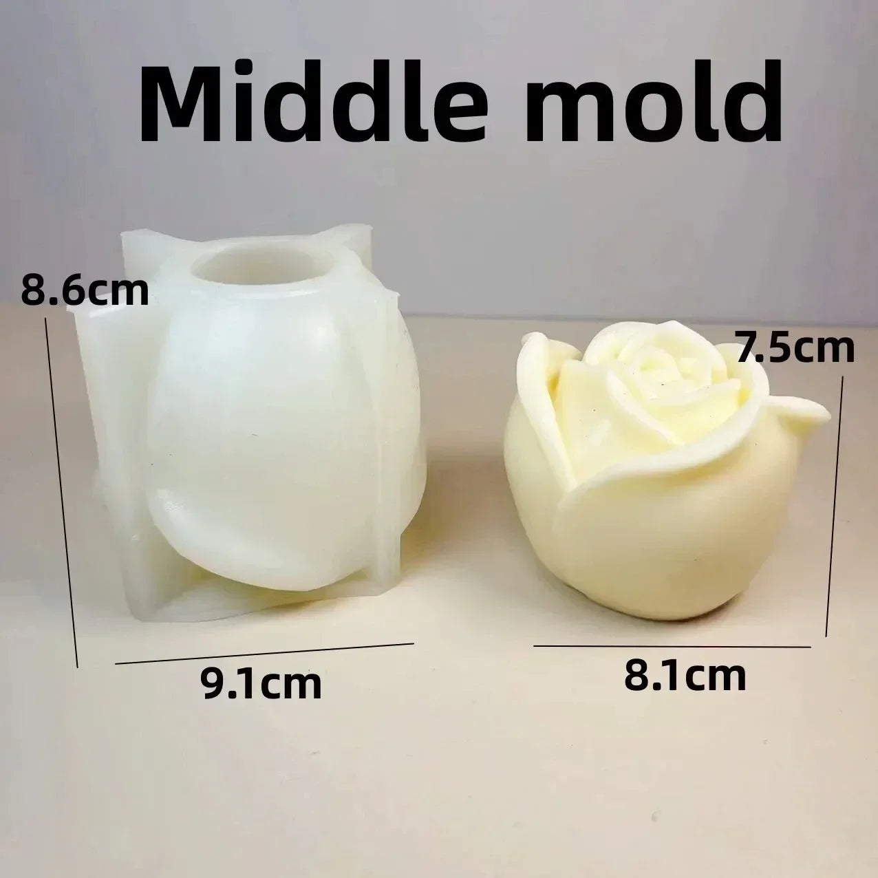 KIMLUD, Peony Rose Bud Bouquet Candle Silicone Mold Peony Flower Clusters Candle Mould Christmas Gift Flower Bundle Resin Gypsum Molds, KIMLUD Womens Clothes