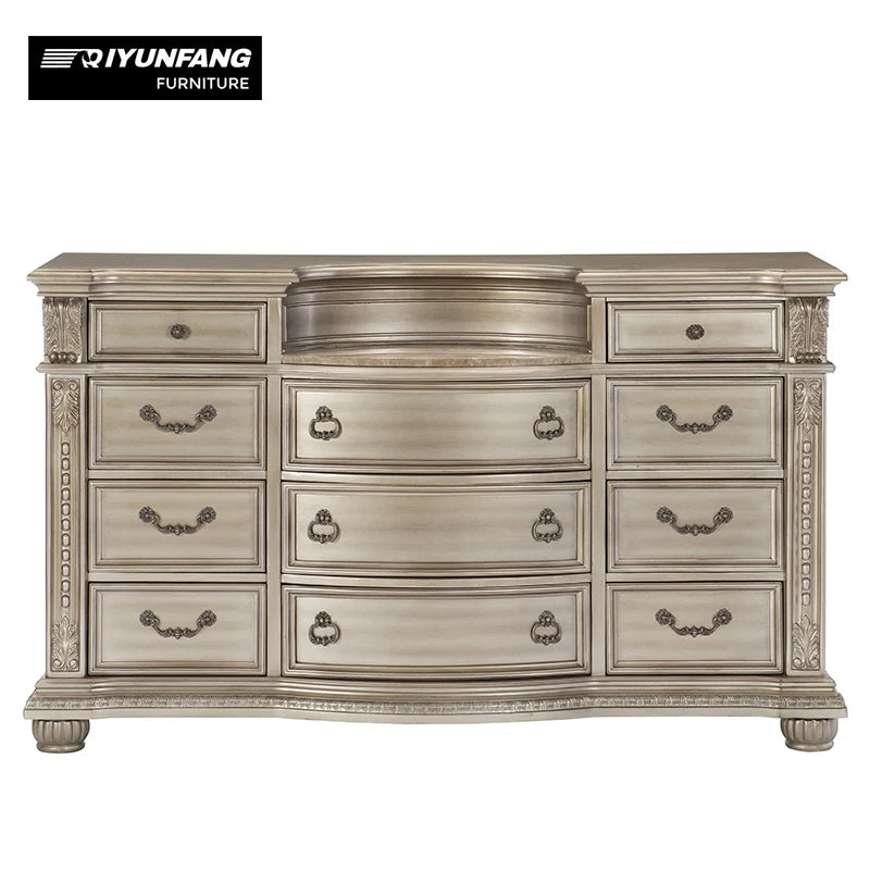 Luxury Custom Size Solid Wood Hotel Bedroom Furniture Set Modern Design Queen/King Beds for Dubai & Qatar Hotels