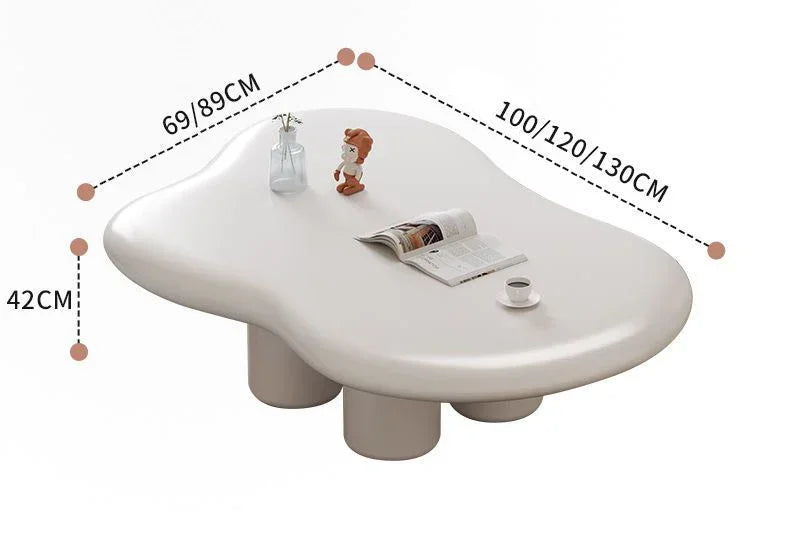 Nordic Living Room Cloud Coffee Table Design Irregular Creative Coffee Tables Cream Style Tavolino Da Salotto Home Furniture
