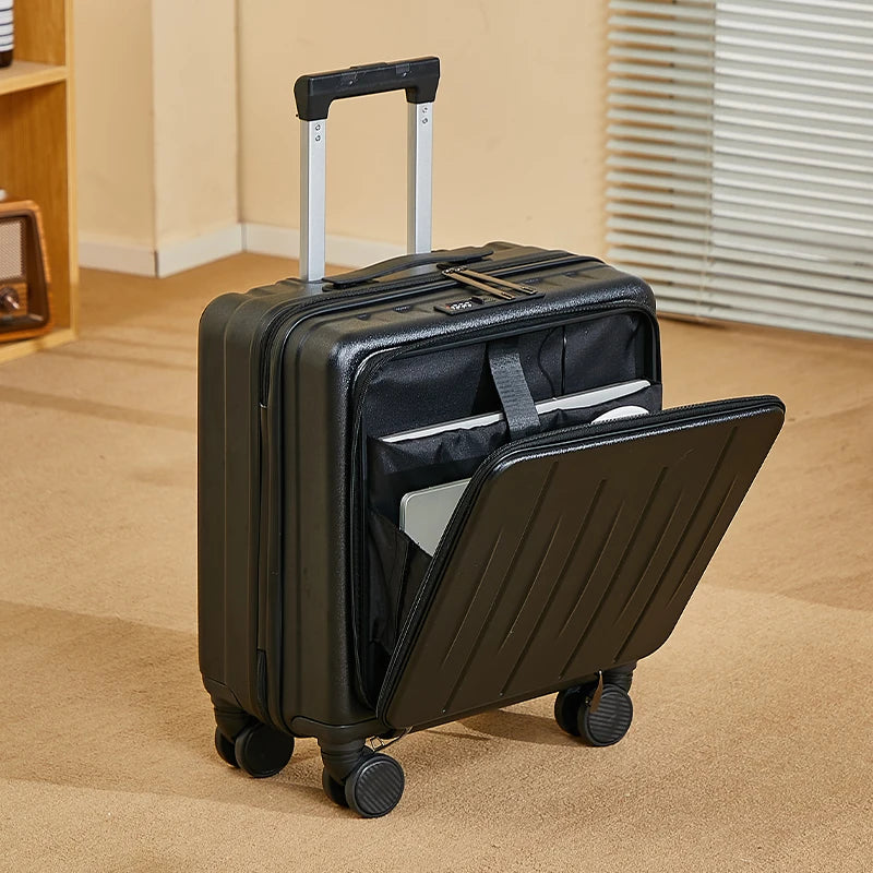 Luggage female small 18 inches suitcase swivel wheels male student durable sturdy thick password travel case