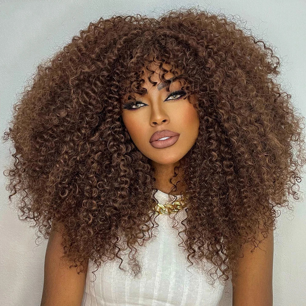 Afro Curly Bob Wig Hair Wigs And Extensions Remy Hair — Honey Blonde | KIMLUD