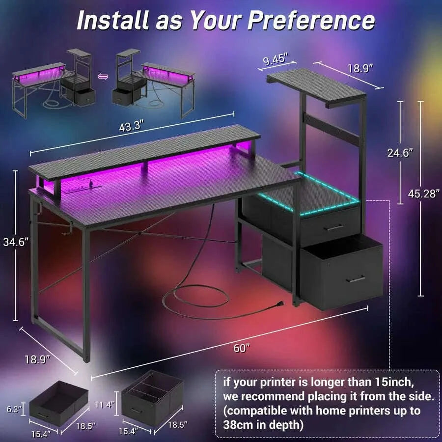 gaming-desk-with-led-strip-amp-power-outlet-59inch-reversible-computer-desk-with-monitor-stand-amp-storage-shelves-home-officekimludkimlud-35571181