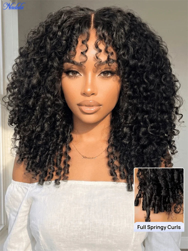 Wig – Glueless Burmese Curly – Virgin Human Hair | KIMLUD
