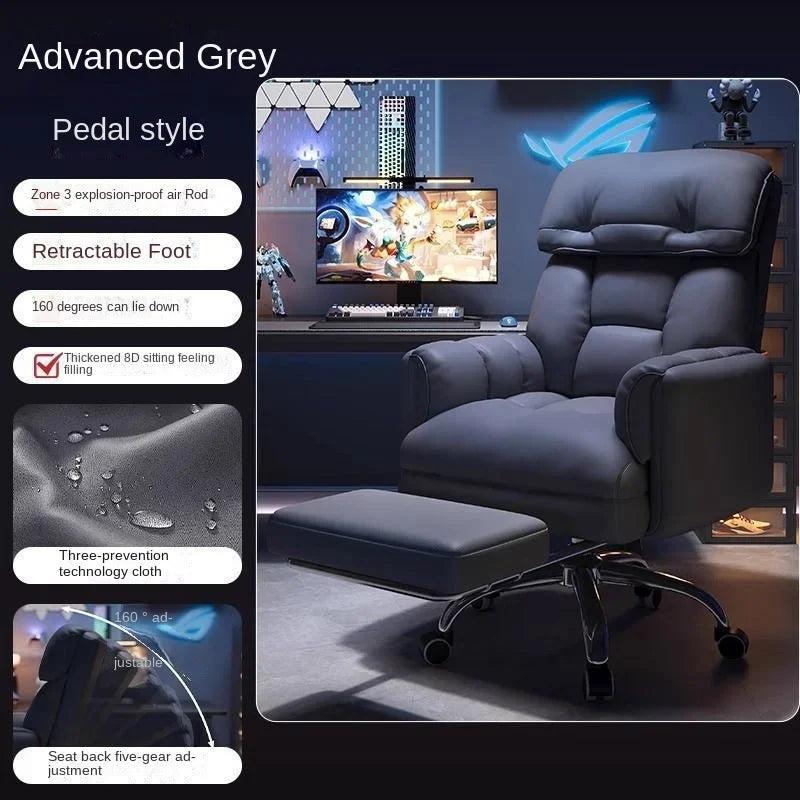 Office Chair – Ergonomic Big and Tall – Adjustable Footrest | KIMLUD