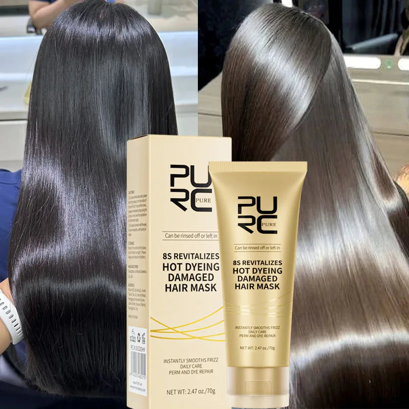 8 Seconds Magic Hair Mask Keratin Straightening Repair Damaged Frizy Treatment Soft Smoothing Professional Hair Care Cream